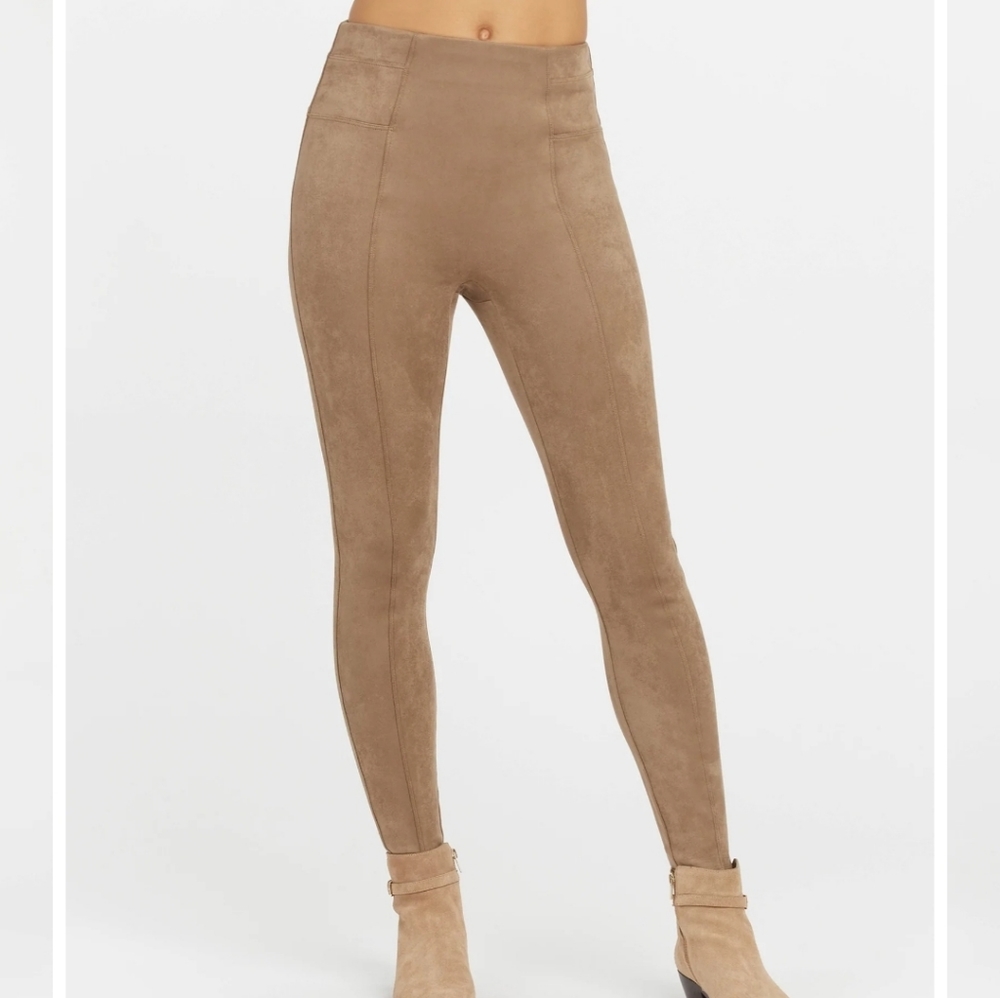 Faux sued leggings